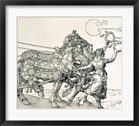 Framed Triumphal Chariot of Emperor Maximilian I of Germany: horse detail