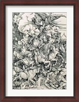 Framed Four Horsemen of the Apocalypse, Death, Famine, Pestilence and War