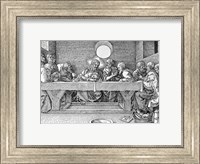 Framed Last Supper, pub. 1523