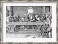 Framed Last Supper, pub. 1523