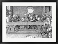 Framed Last Supper, pub. 1523