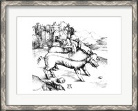 Framed Monstrous Pig