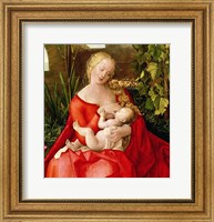 Framed Virgin and Child 'Madonna with the Iris', 1508 - red dress