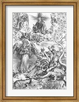 Framed Scene from the Apocalypse, The woman clothed with the sun and the seven-headed dragon