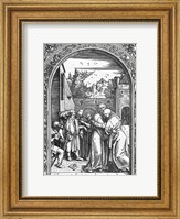 Framed meeting of St. Anne and St. Joachim at the Golden Gate