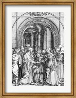 Framed marriage of the Virgin, from the 'Life of the Virgin'