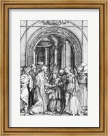 Framed marriage of the Virgin, from the 'Life of the Virgin'