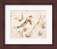 Framed Study of male hands and arms