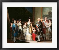 Framed Charles IV and his family, 1800