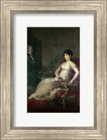 Framed Marquesa de Villafranca Painting her Husband, 1804