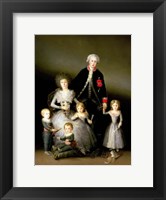 Framed Duke of Osuna and his Family, 1788