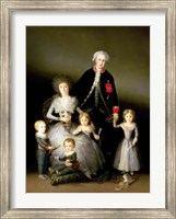 Framed Duke of Osuna and his Family, 1788