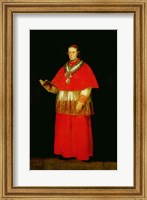 Framed Cardinal Don Luis de Bourbon