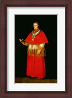 Framed Cardinal Don Luis de Bourbon