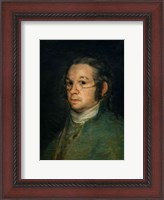 Framed Self portrait with spectacles, c.1800