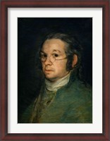 Framed Self portrait with spectacles, c.1800