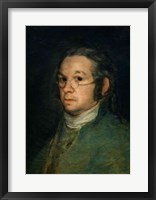 Framed Self portrait with spectacles, c.1800