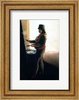 Framed Self Portrait in the Studio