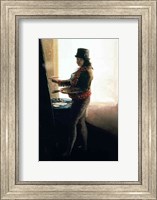 Framed Self Portrait in the Studio