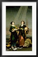 Framed St. Justina and St. Rufina, 1817