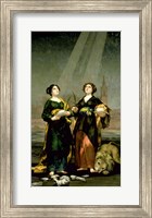 Framed St. Justina and St. Rufina, 1817