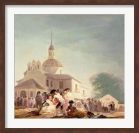 Framed Hermitage of San Isidro, Madrid, 1788