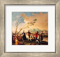 Framed Dance on the Banks of the River Manzanares, 1777