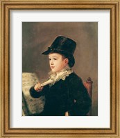 Framed Portrait of Mariano Goya