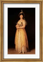 Framed Portrait of Queen Maria Luisa