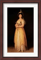Framed Portrait of Queen Maria Luisa