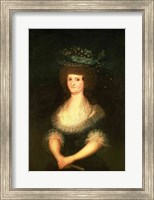 Framed Portrait of Queen Maria Luisa - sitting