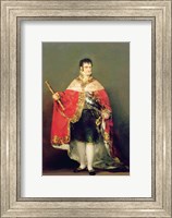 Framed Portrait of Ferdinand VII