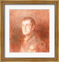 Framed Study for an equestrian portrait of the Duke of Wellington