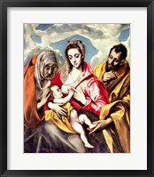 Framed Virgin and Child with SS. Anne and Joseph