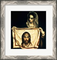 Framed St.Veronica with the Holy Shroud