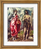 Framed St John the Evangelist and St. John the Baptist