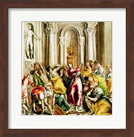 Framed Jesus Driving the Merchants from the Temple