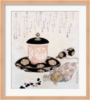 Framed Pot of Tea and Keys, 1822