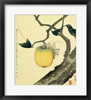 Framed Moon, Persimmon and Grasshopper, 1807