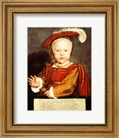 Framed Portrait of Edward VI as a child