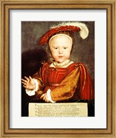 Framed Portrait of Edward VI as a child