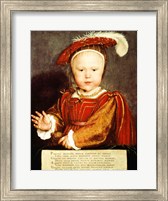 Framed Portrait of Edward VI as a child