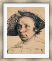 Framed Portrait of a Youth in a Broad-brimmed Hat