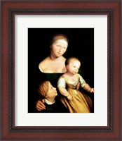 Framed Artist's Wife and Children, 1528