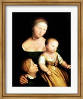 Framed Artist's Wife and Children, 1528