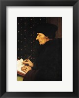 Framed Portrait of Desiderius Erasmus