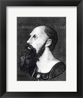 Framed Portrait of Sir Thomas Wyatt the Younger