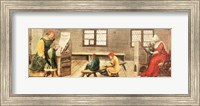 Framed School Teacher is Explaining the Meaning of a Letter to Illiterate Workers 1516