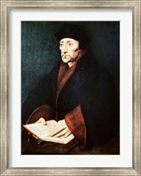Framed Portrait of Desiderius Erasmus