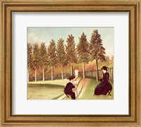 Framed Artist Painting his Wife